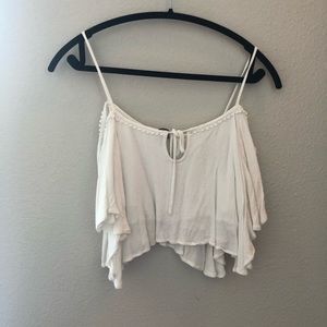 Off the shoulder crop top